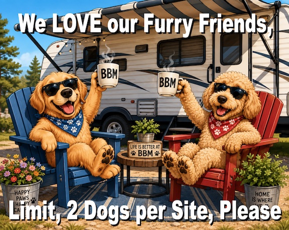 Limit 2 Dogs per site